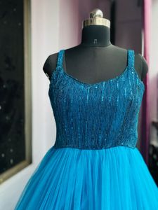 Firozi Ball Gown | Darker shade than this picture