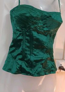 Emerald Green Corset Top