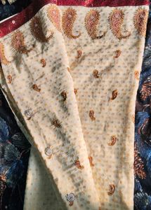 Elegant Embroidered Saree