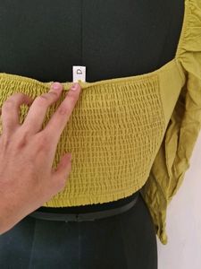 Green Crop Top
