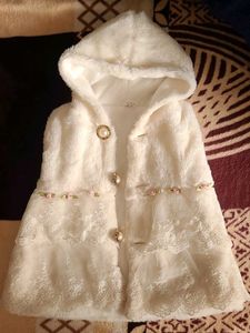 Adorable Cream Hooded Cape