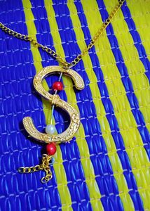 "S" Initial Gold Necklace