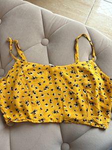 Yellow Crop Top