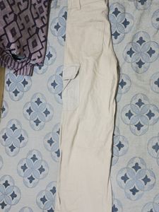 Cream Colored 6 Pocket Cargo