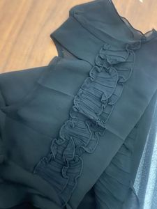 Crochet Knit Vest Top, a saree with unstitched top