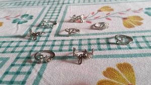 BTS  Members Name - Set of 8 Rings