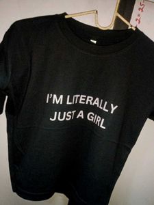 Savana Just A Girl Crop Top