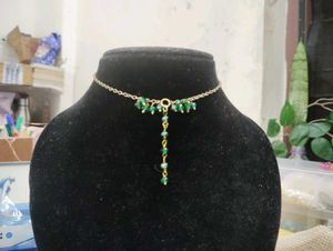 Emerald Green Beaded Necklace