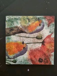 MDF Decoupage Coasters Set Of 2