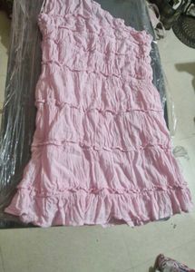 💕sale💕crimp mini pink dress