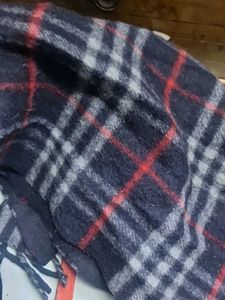Plaid Scarf with Fringe 1