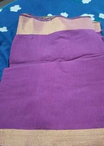 Purple &amp; Gold Saree