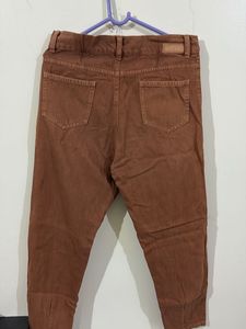 Brown Cropped Trousers