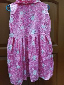 Vintage Pink Floral Dress