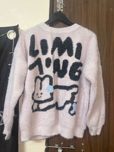 Cute Graphic Print Sweater