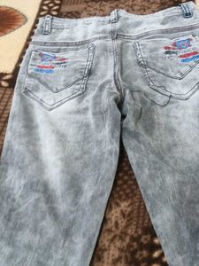 Stylish Grey Denim Jeans