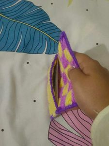 Checkered Pouch Woolen