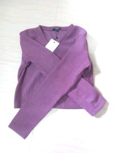 Purple Knit Sweater