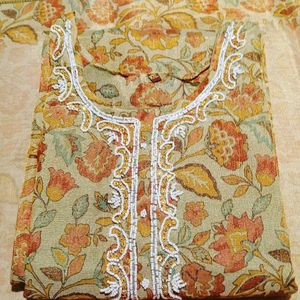 Floral Print Kurta