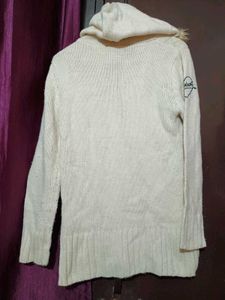 Cute Creamy Cable Knit Cardigan