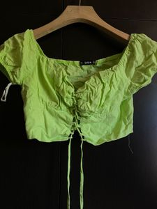Shein Lime Green Crop Top
