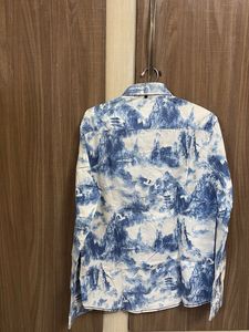 Men&#39;s Chambray Print Shirt