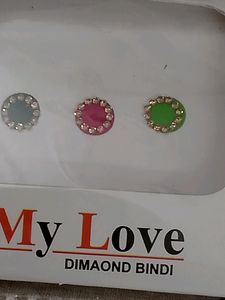 Stone Multicolour Fancy Bindi (Three Colours)12