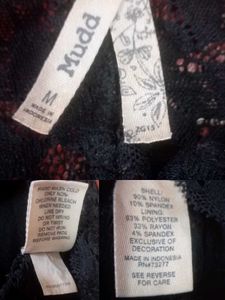 Elegant black lace bralette.