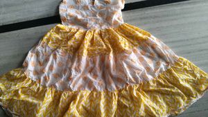 Adorable Floral &amp; Chevron Printed Frock