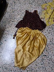 Top and Dhoti Pant Set ,1 frock