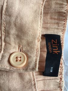 Beige Casual Pants