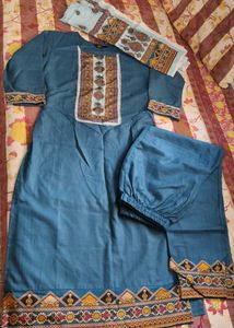 Elegant Teal Kurta Set