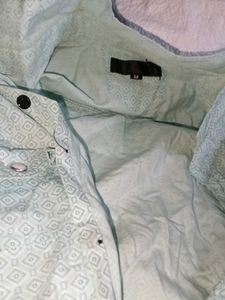 Men&#39;s Light Blue Patterned Shirt
