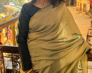 Elegant Sage Green Saree