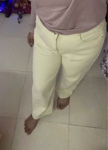 Urbanic Beige Wide Leg Jeans