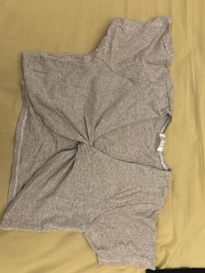 Grey Crop Top
