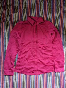 Reddish Pink Satin Top 💃🏽