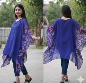 Floral Print Kaftan Top