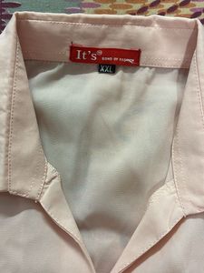 Peach Button-Down Shirt