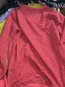 Winters Red Patterned Pullover