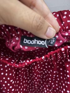 Polka Dot Off Shoulder Top