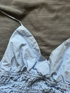 Cute Light Blue Crop Top