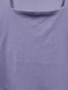 Purple Long Sleeve Crop Top