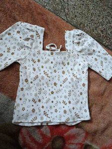 Floral Print Girls Top