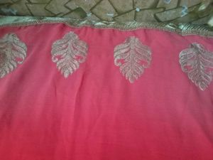 Elegant Red &amp; Black Saree