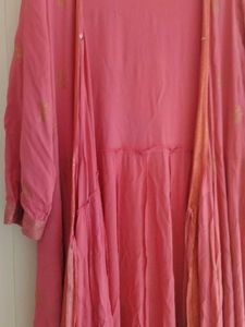 Global Desi Pink Wrap Maxi Dress
