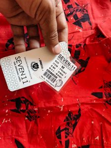 Seven11 Red Print Button-Down Shirt