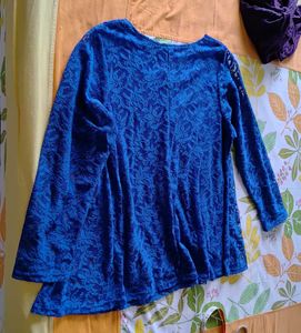Blue Lace Top