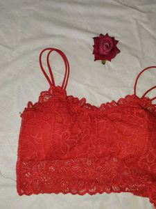 Red Lace Bralette