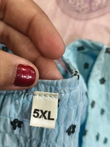 Blue Printed Women's Top